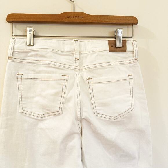 Abercrombie Kids High-Rise Mom Jean sz 15/16 Cream White Jeans - Picture 7 of 9